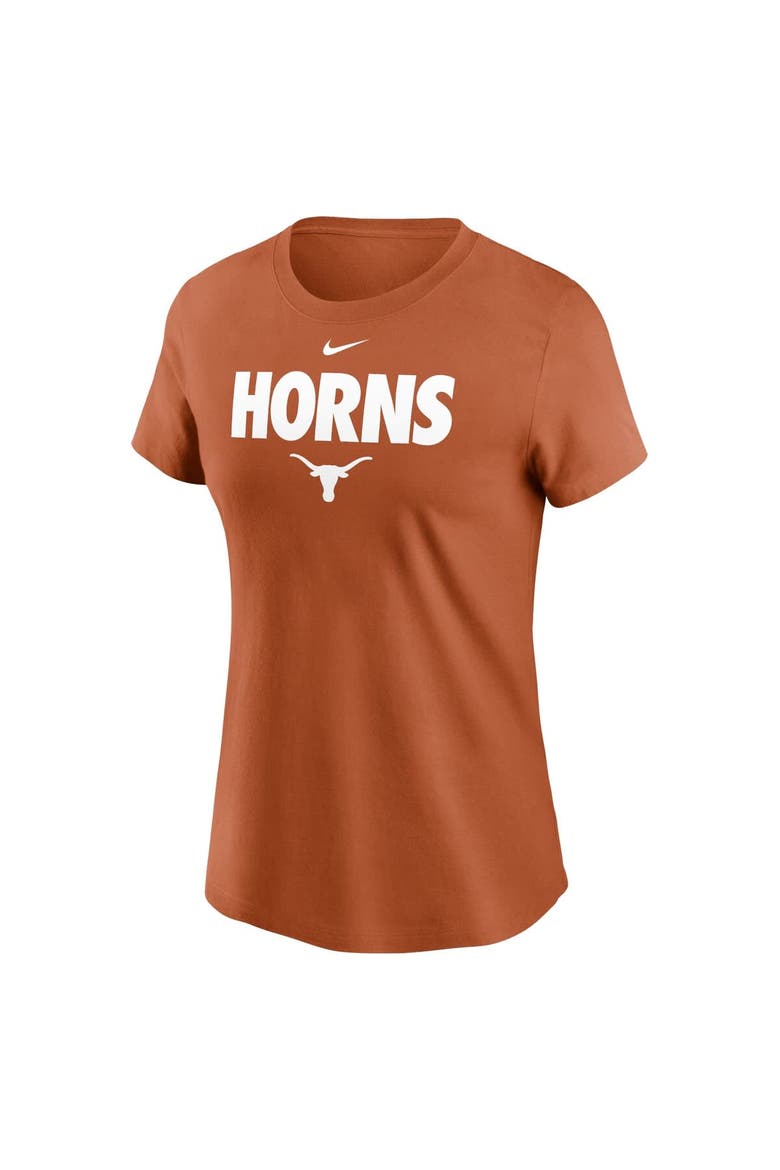 Women's Nike Texas Orange Texas Longhorns Local Ultimate Chant T-Shirt, Alternate, color, Burnt Orange