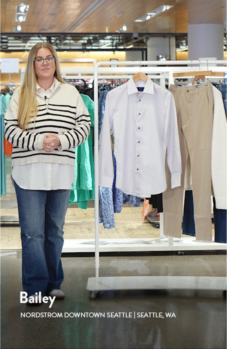 Trim Fit Barrel Cuff Dress Shirt, sales video thumbnail