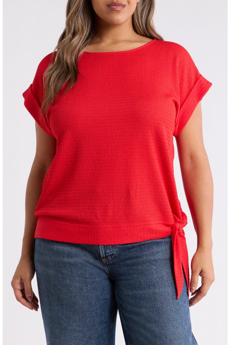 Texture Dolman Top, Main, color, ROUGE