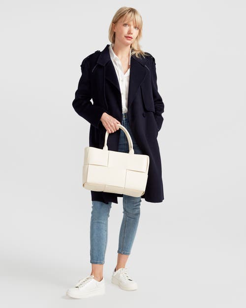 Belle & Bloom Palm City Wool Blend Coat In Navy