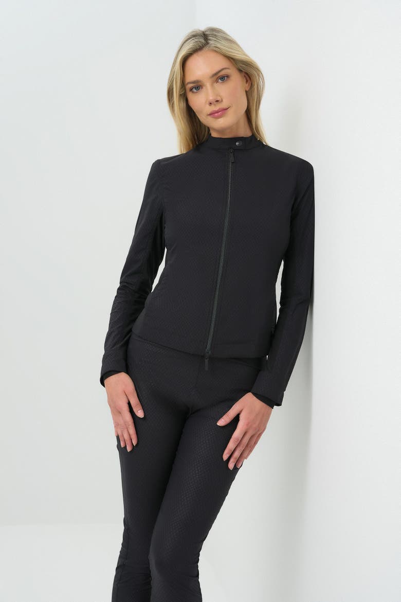 Embossed Kensington Ultra-Light and Mesh Moto Jacket, Main, color, Embossed Snake