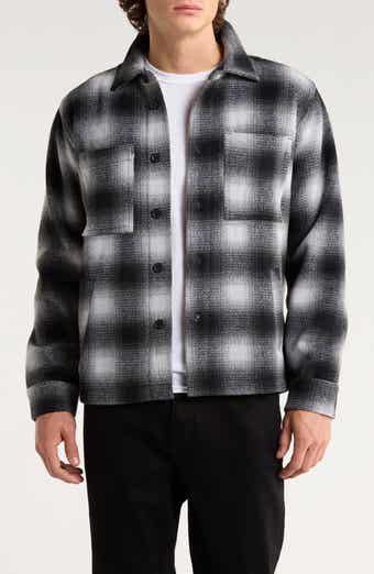 Percival Check Wool Blend Flannel Overshirt