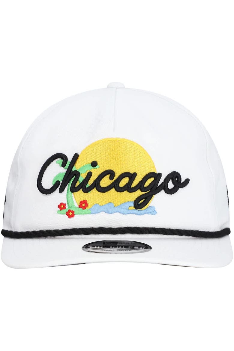 Men's New Era White Chicago White Sox Paradise Golfer Adjustable Hat, Alternate, color, White