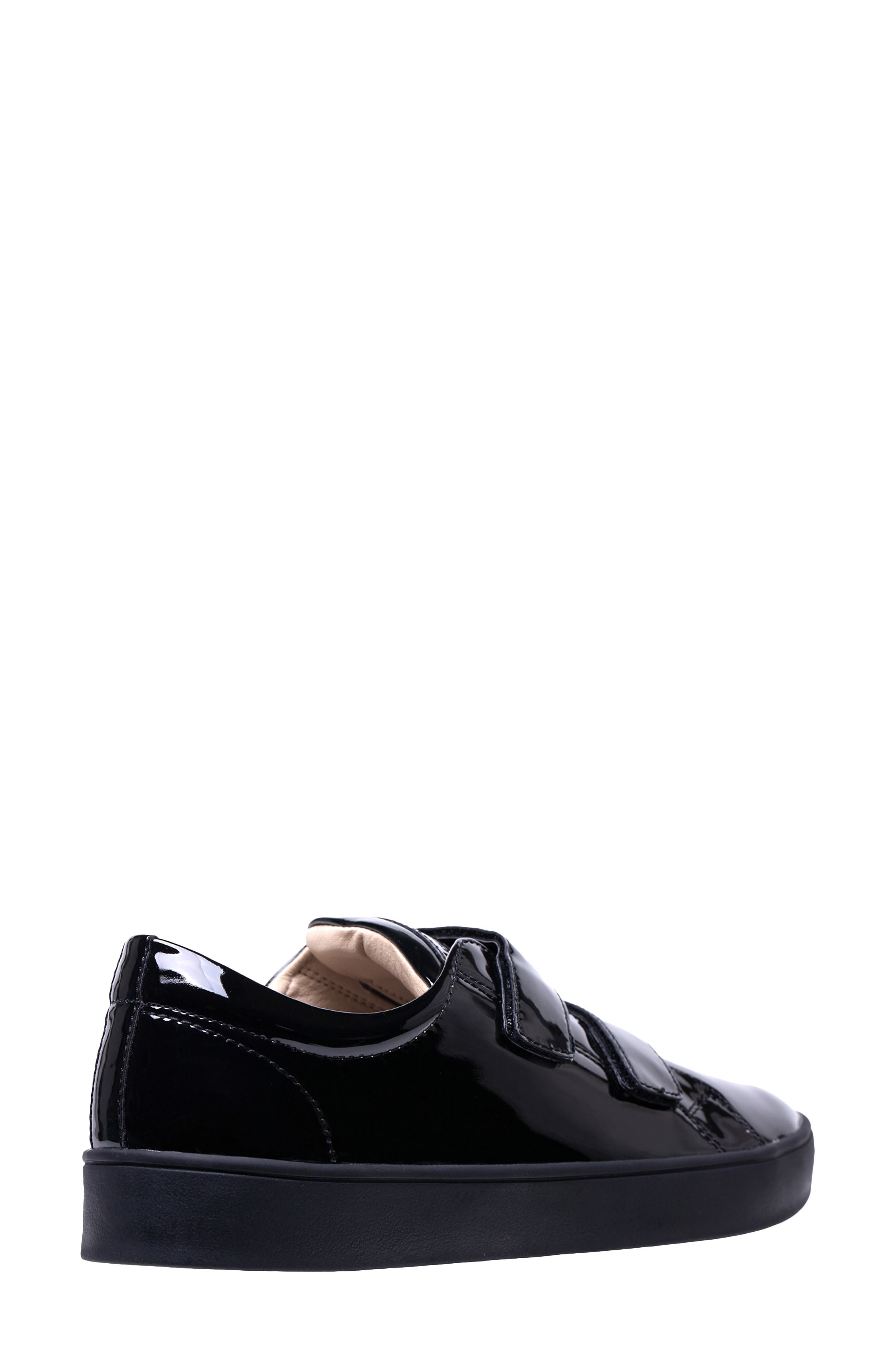 Malibu Bella Faux Leather Sneaker, Alternate, color, BLACK