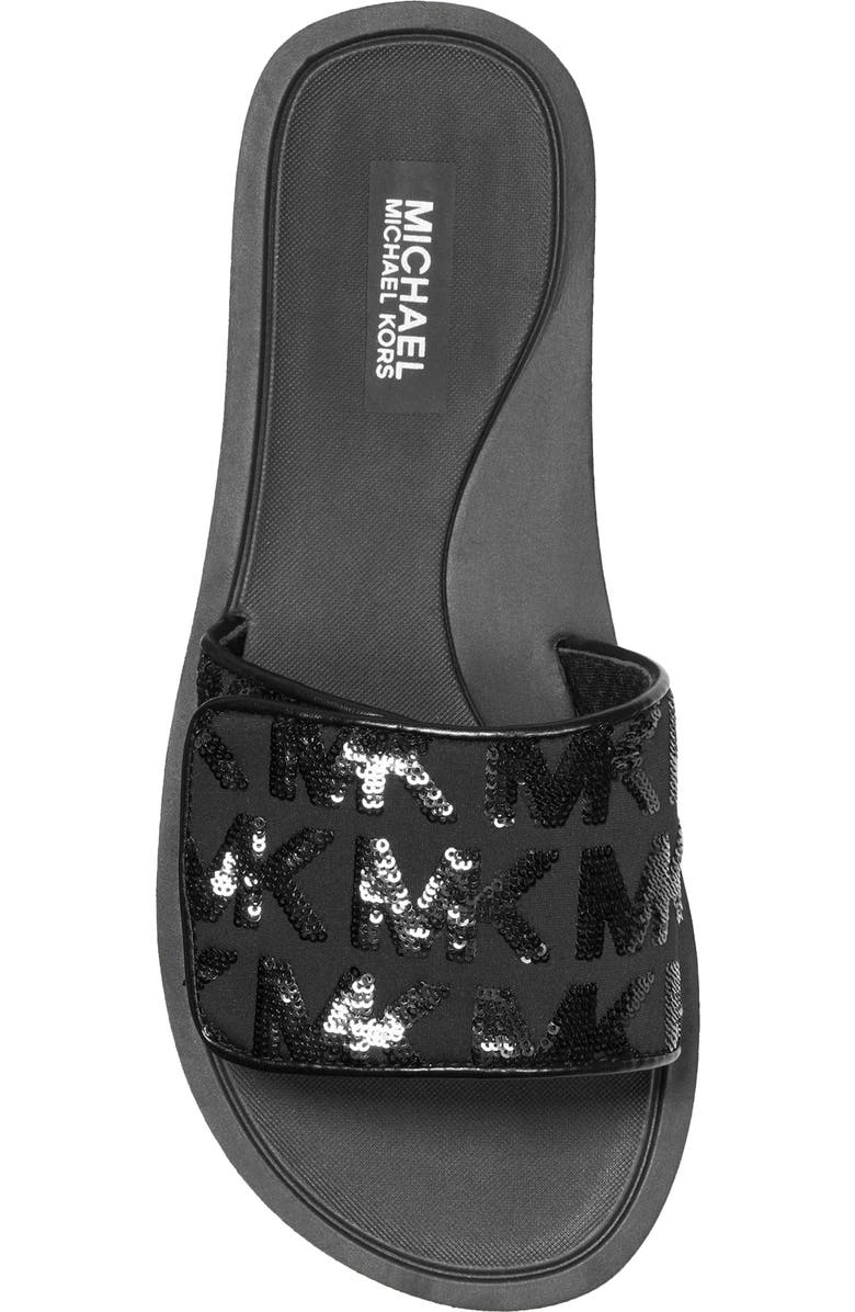 MICHAEL Michael Kors MK Platform Slide Sandal, Alternate, color,