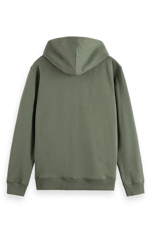 Scotch & Soda Full Zip Hoodie In Green