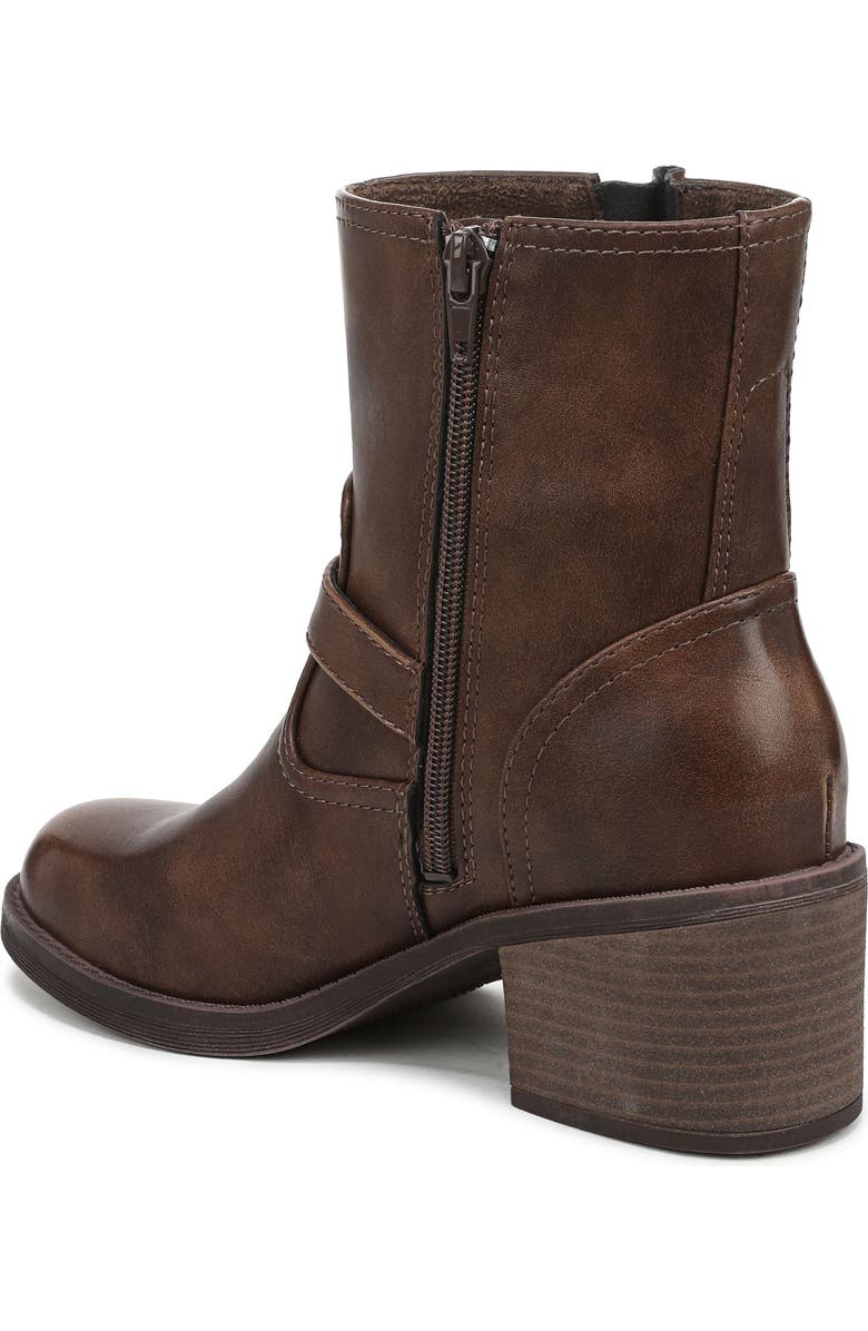 Blowfish Malibu Maeve Moto Block Heel Boot, Alternate, color, Whiskey Brown Faux Leather