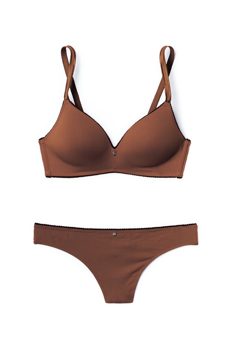 Adore Me Johanna Contour Demi Bra, Alternate, color, Dark Brown