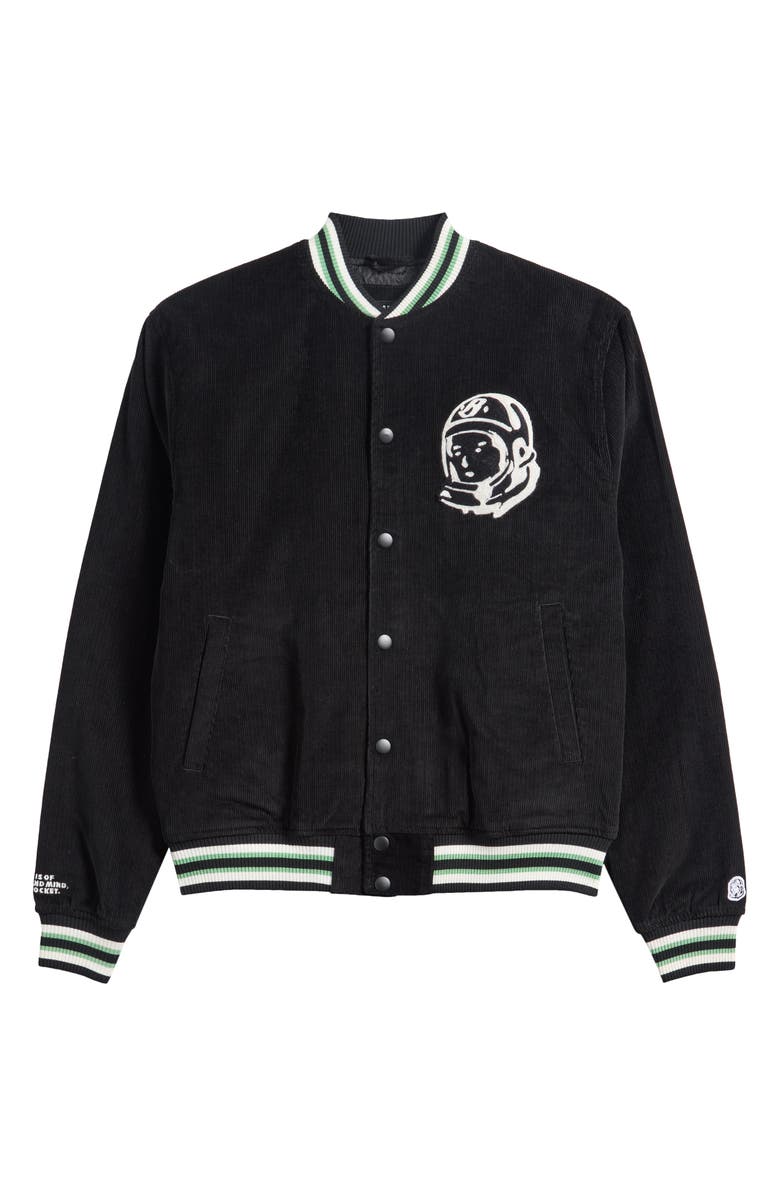 Billionaire Boys Club Space Station Corduroy Bomber Jacket, Alternate, color, Black