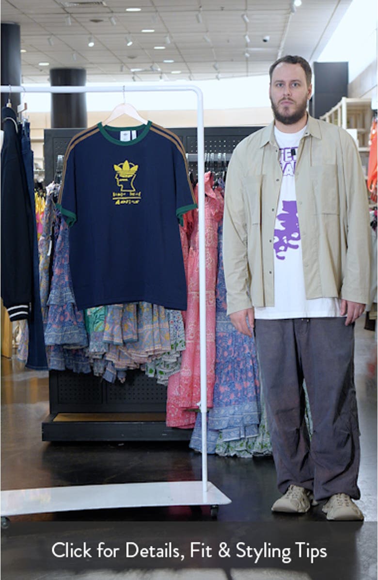 x Brain Dead 3-Stripes Graphic T-Shirt, sales video thumbnail