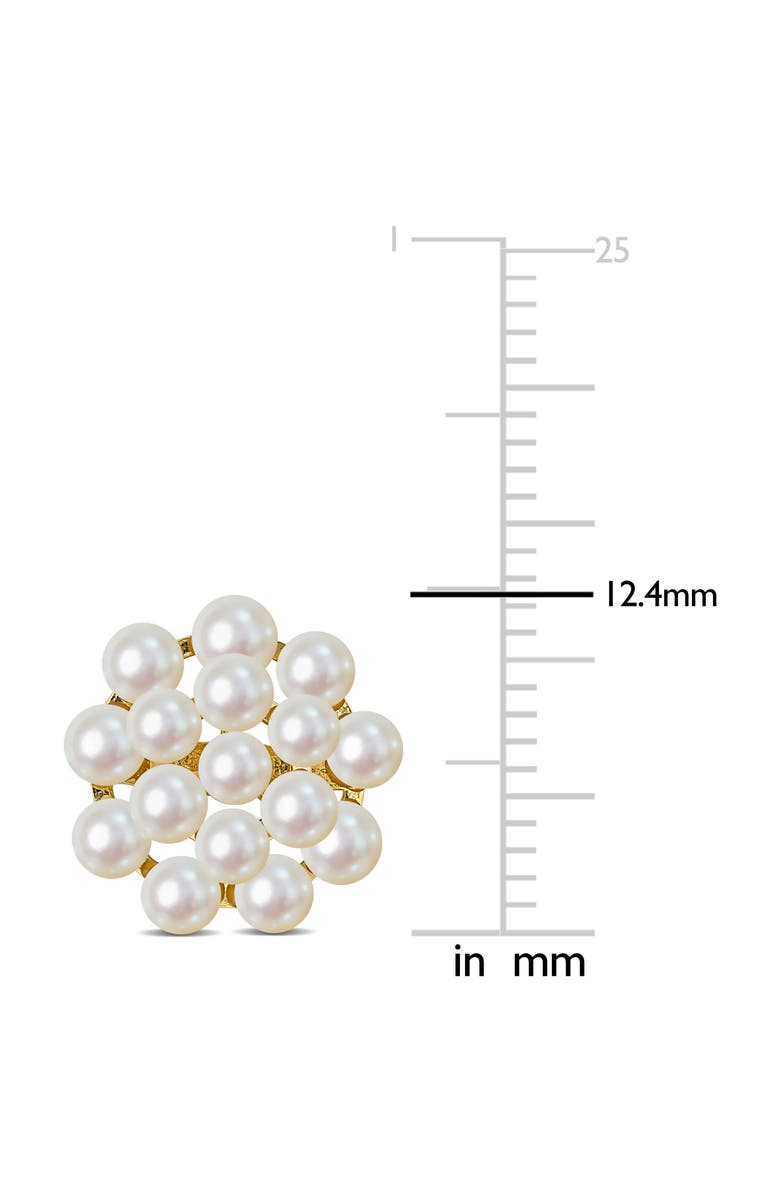 Julianna B. Pearl Cluster Stud Earrings 14k, Alternate, color, 