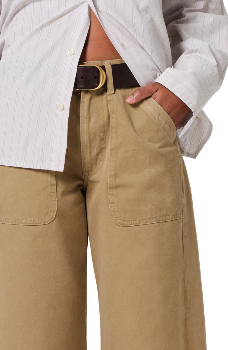 Citizens of Humanity Ayla Wide Leg Utility Twill Pants, Alternate, color, Heirloom