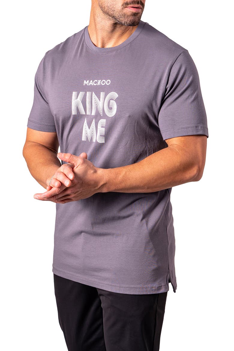 King Me Graphic T-Shirt, Alternate, color, GREY