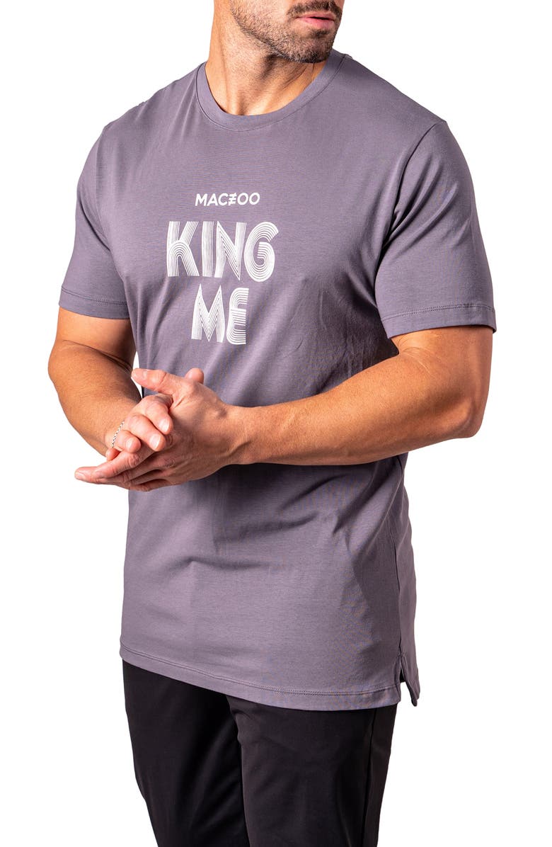 Maceoo King Me Graphic T-Shirt, Alternate, color, Grey