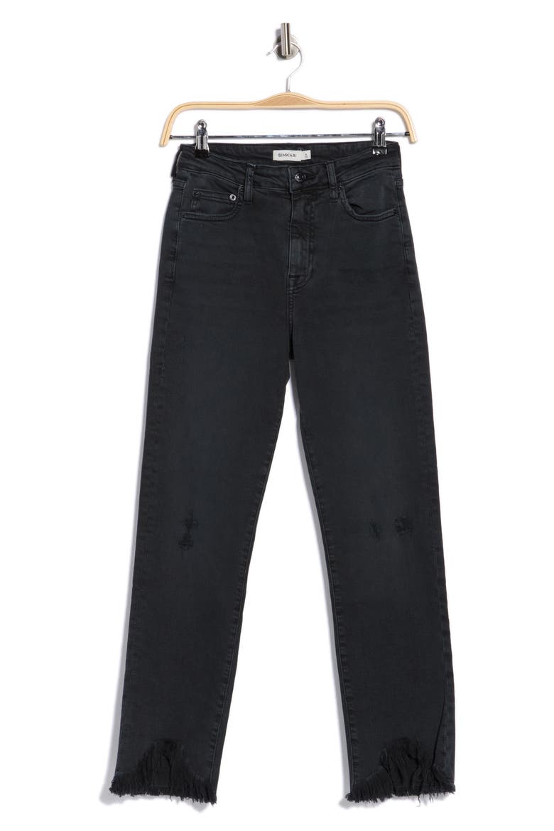 River High Waist Straight Leg Jeans, Alternate, color, VINTAGE NOIR