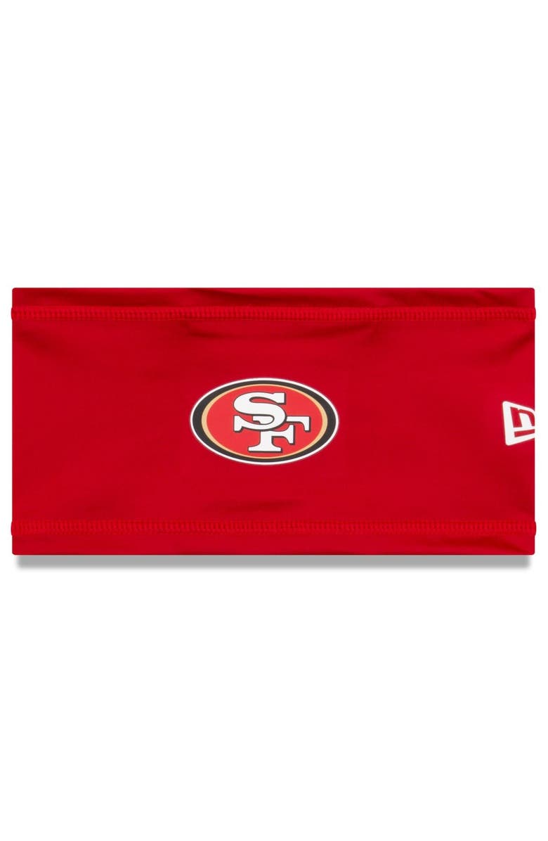 New Era Red San Francisco 49ers COOLERA Official Training Camp Headband, Main, color, 