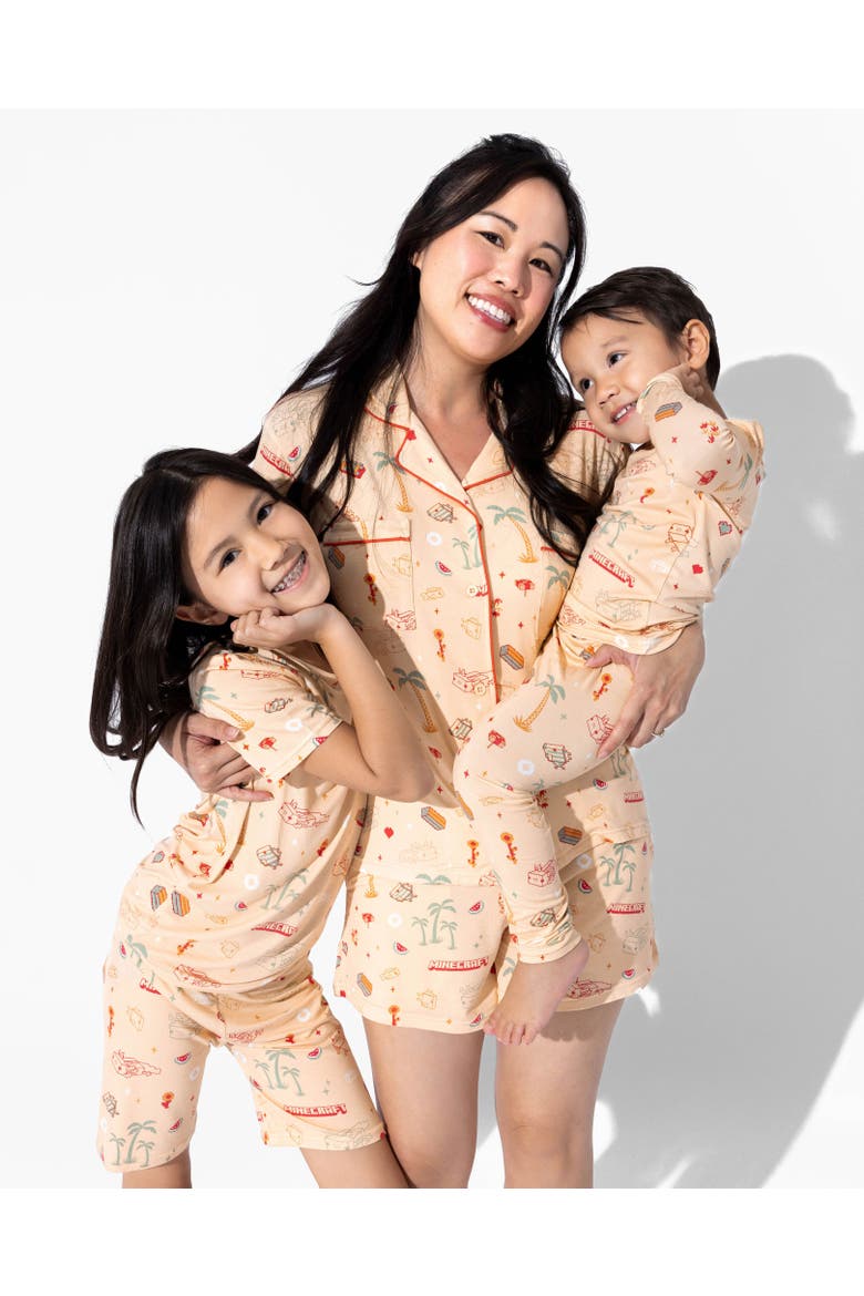 Kids' Minecraft Summer Vibes Set of 2 Piece Pajamas, Alternate, color, Minecraft: Summer Vibes