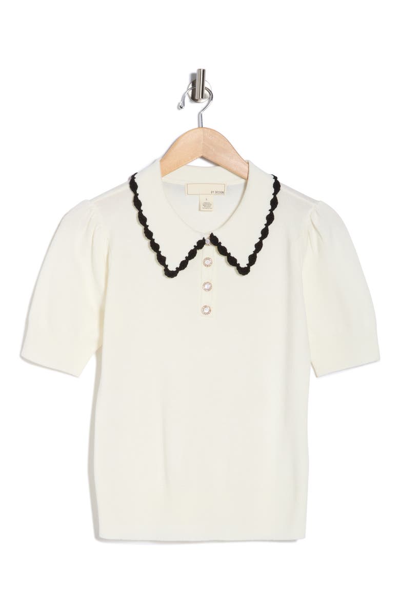 Gwen Lace Trim Sweater, Alternate, color, COCONUT MILK