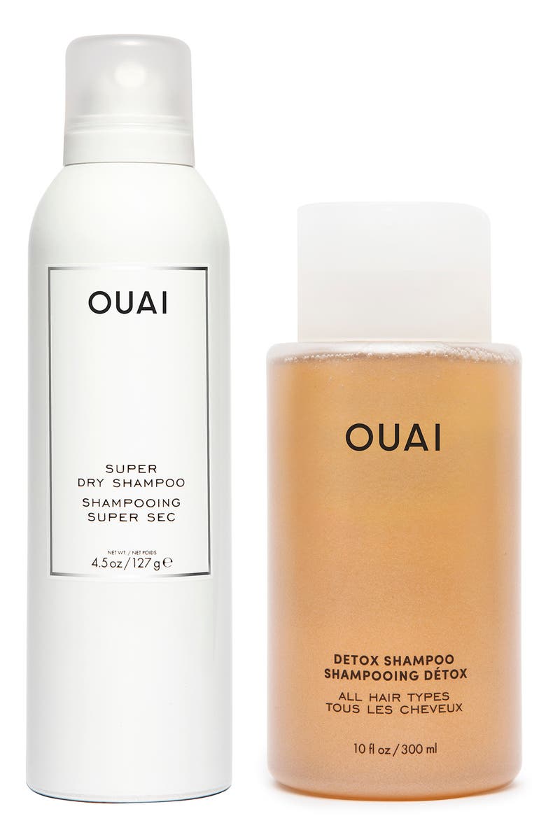 OUAI Super Dry & Detox Shampoo Set $54 Value, Main, color, 