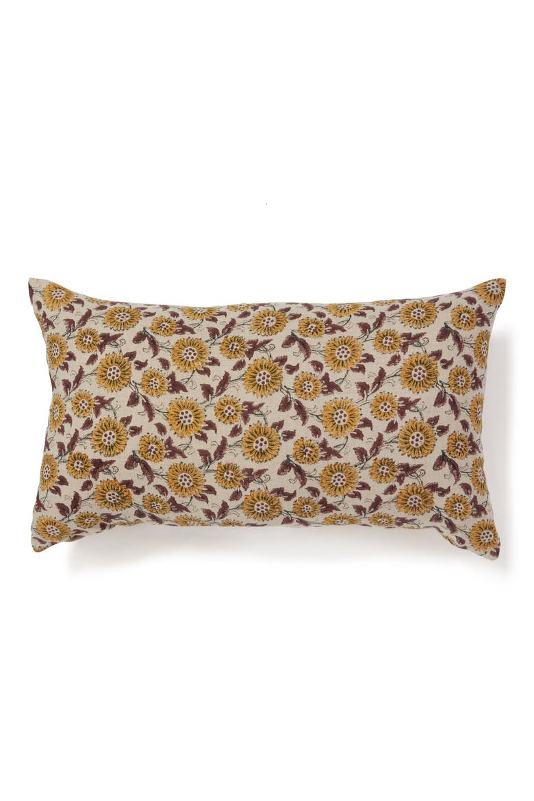 Field of Flowers Throw Pillow, Main, color, YELLOW MULTI
