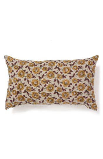 Roselli Trading Company Field Of Flowers Throw Pillow In Yellow Multi
