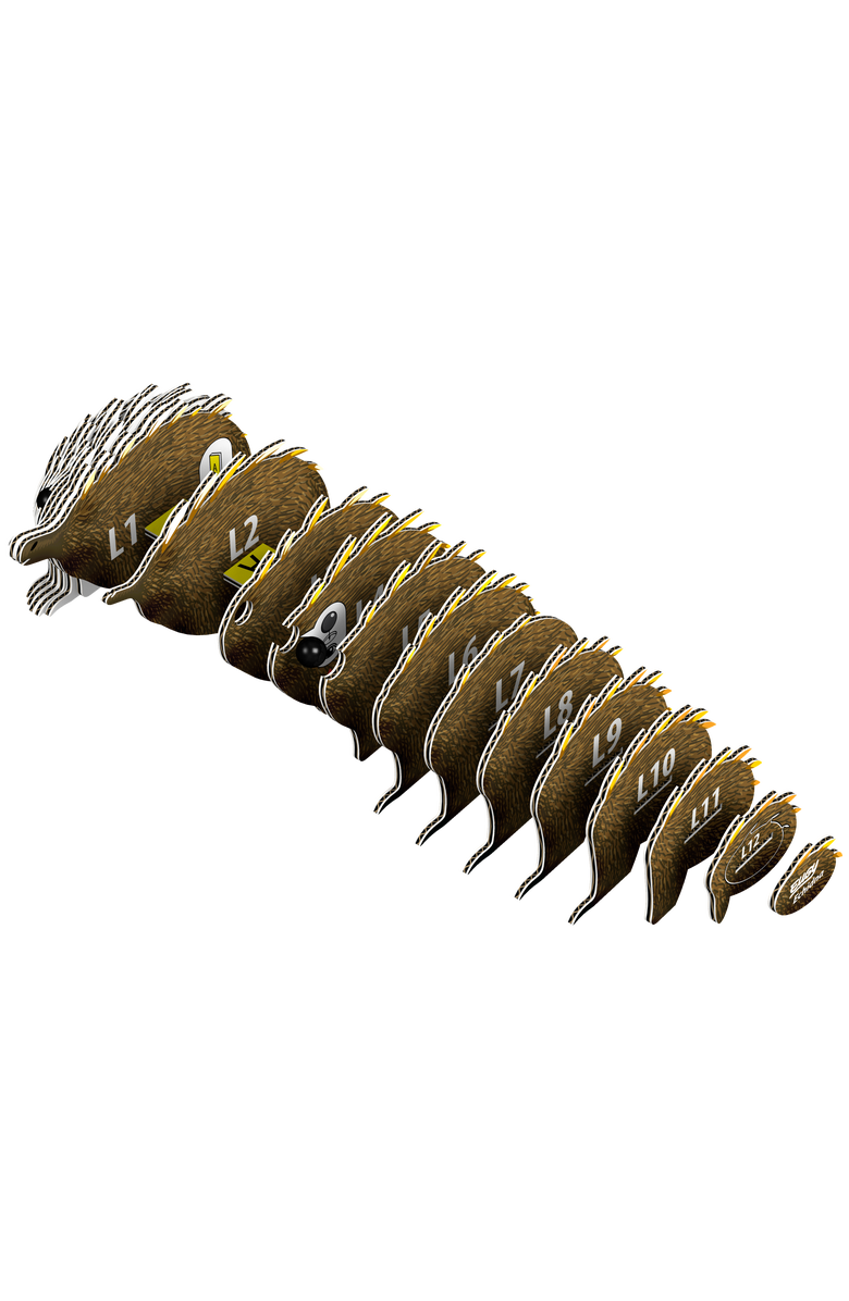 Eugy Puzzles Echidna 3D Puzzle, Alternate, color, NO COLOR