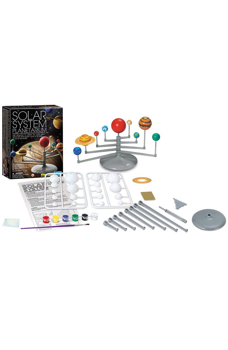 4M Solar System Planetarium Build 11.8 Inch Glow in the Dark Model, Alternate, color, Multicolored