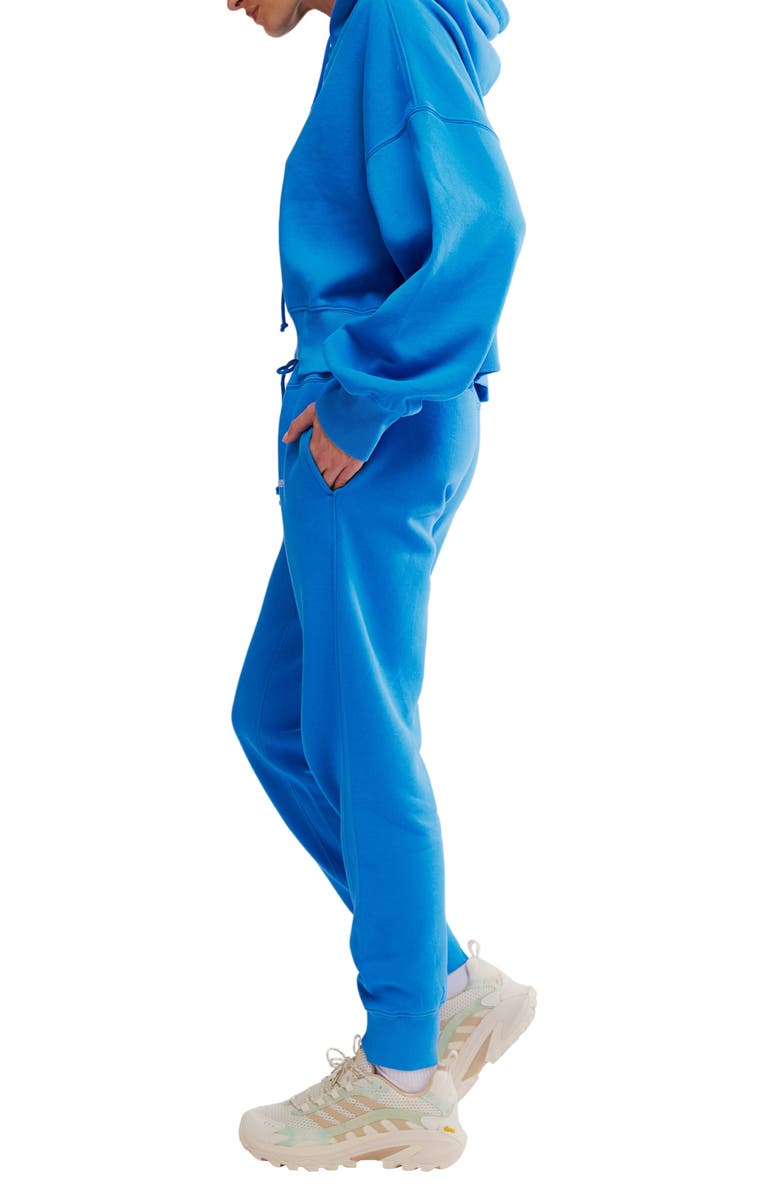 FP Movement by Free People FP Movement Undefeated Cotton Blend Hoodie & Jogger Set, Alternate, color, Light Cobalt Combo