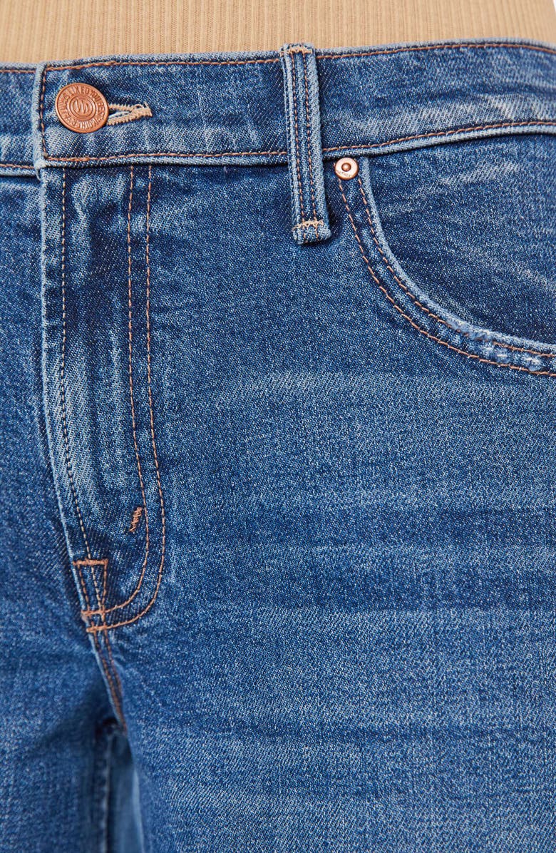 MOTHER The Down Low Spinner Hover Ripped Ankle Jeans, Alternate, color, 