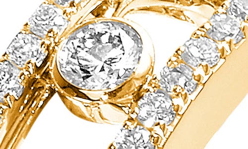 Messika Move Classique Pavé Diamond Band Ring In Yellow Gold