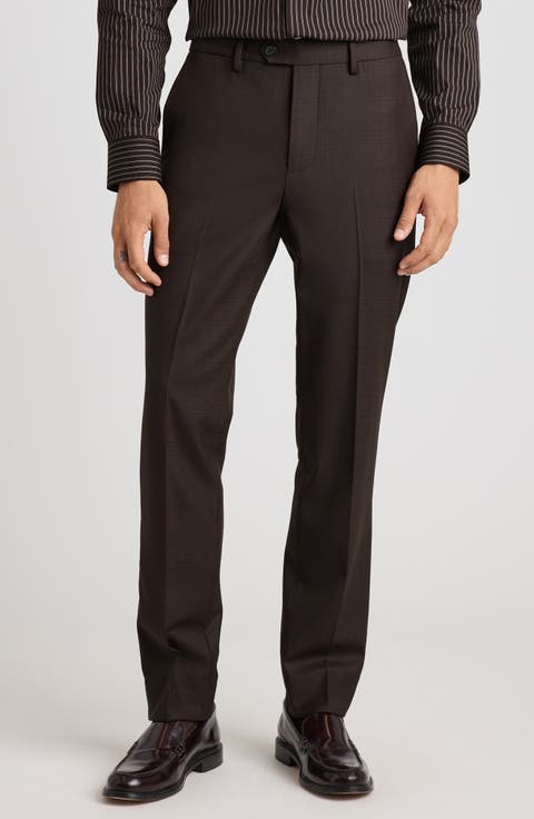 Weekday Warrior Slim Fit Flat Front Stretch Wool Dress Pants