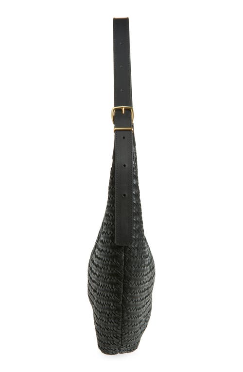 Madewell The Essential Curve Shoulder Bag In True Black