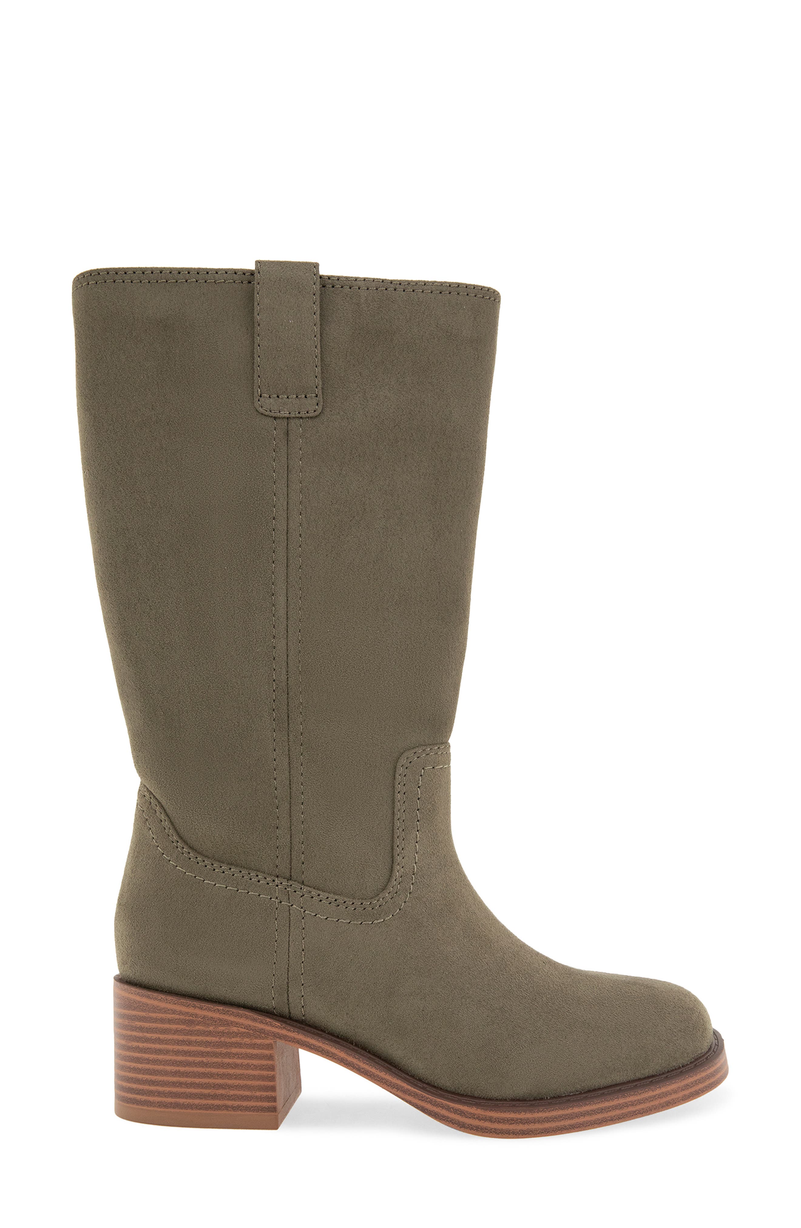 Maude Pull-On Boot, Alternate, color, OLIVE
