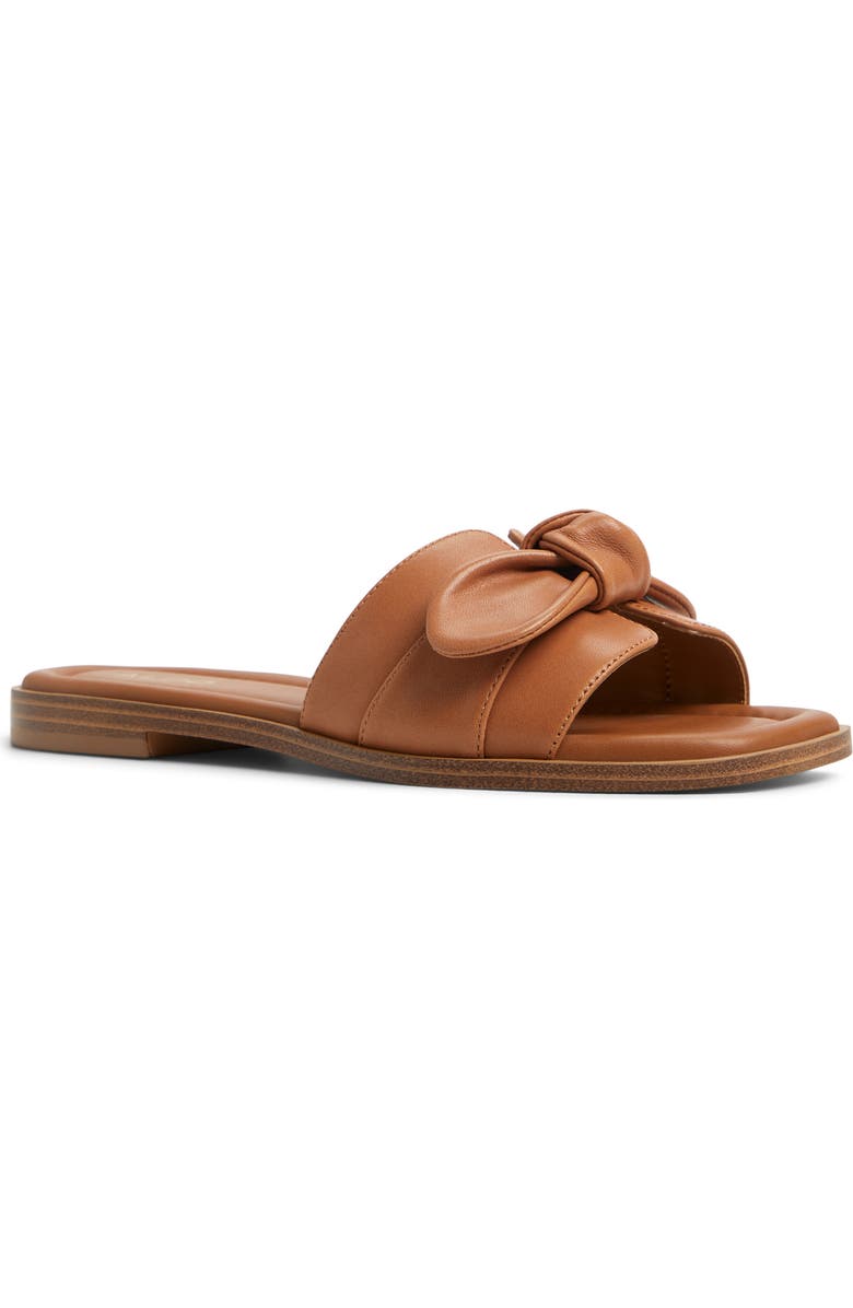 ALDO Lavinia Slide Sandal, Main, color, Medium Brown