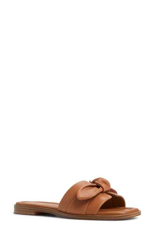 Aldo Lavinia Slide Sandal In Medium Brown