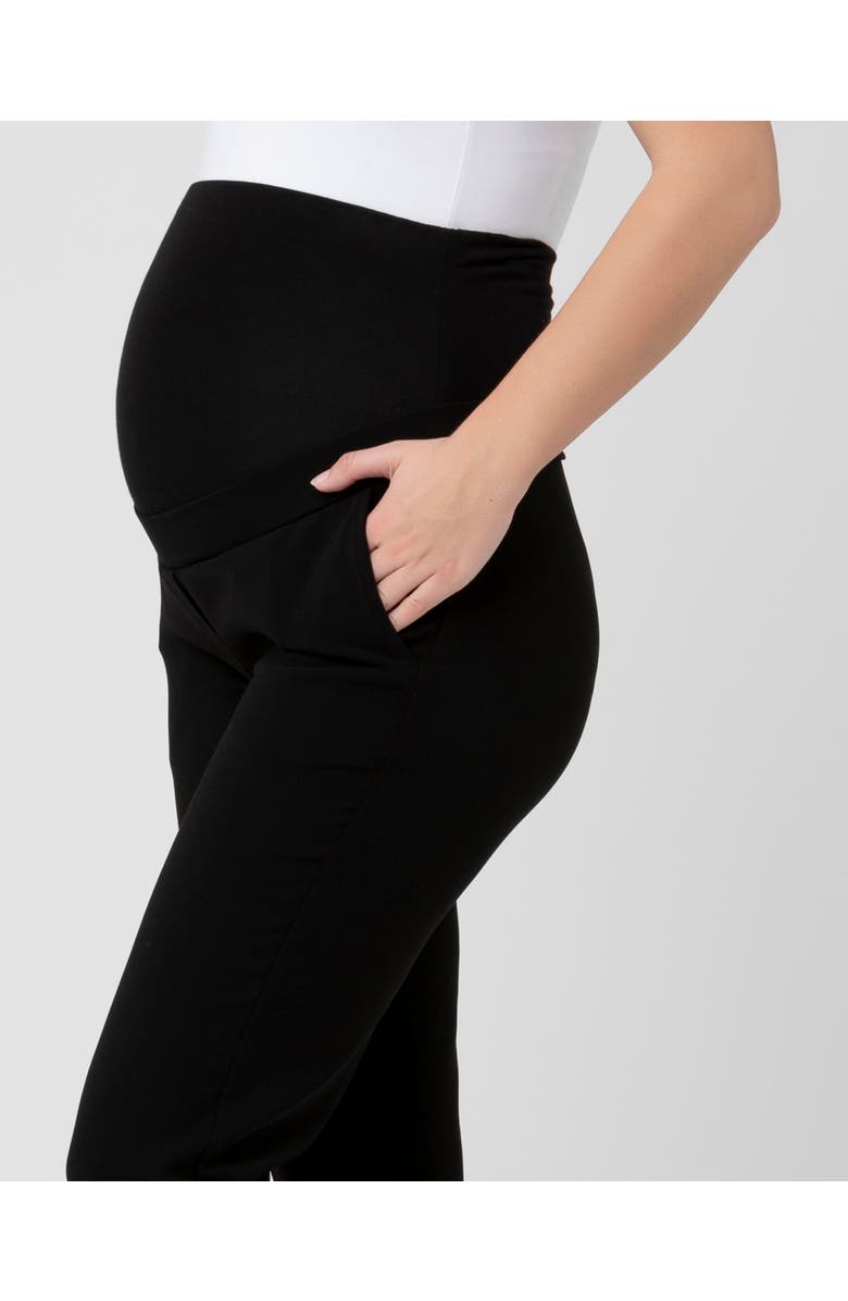 Ripe Maternity Alexa Class Cropped Maternity Work Pant, Alternate, color, Black