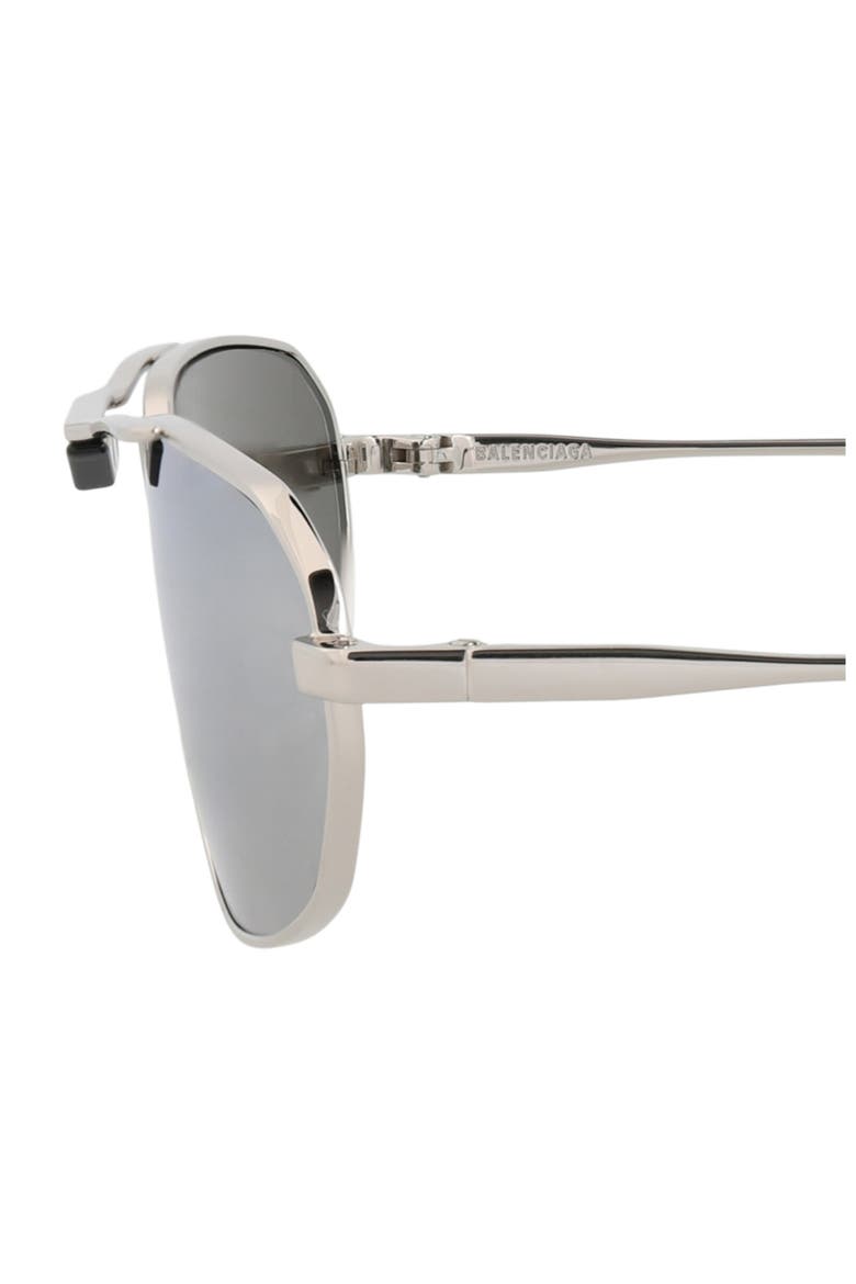 64mm Oval Sunglasses, Alternate, color, SILVER SILVER SILVER