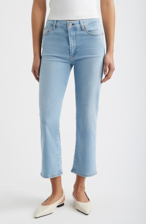 Pixie Le Sleek Straight High Waist Ankle Straight Leg Jeans (Femma) (Petite)