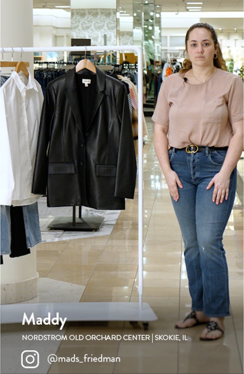 Faux Leather Blazer, sales video thumbnail