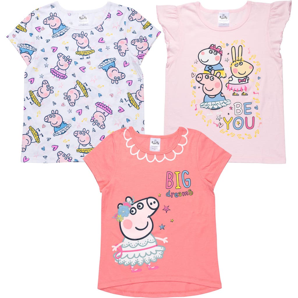 Peppa Pig 3-pack T-shirts In Orange