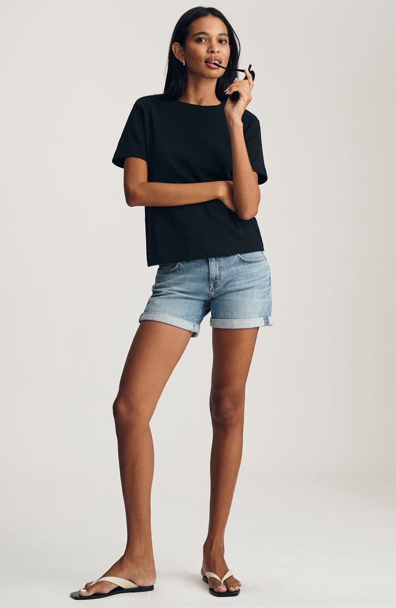 Mavi Jeans Nina Crewneck Cotton T-Shirt, Alternate, color, 