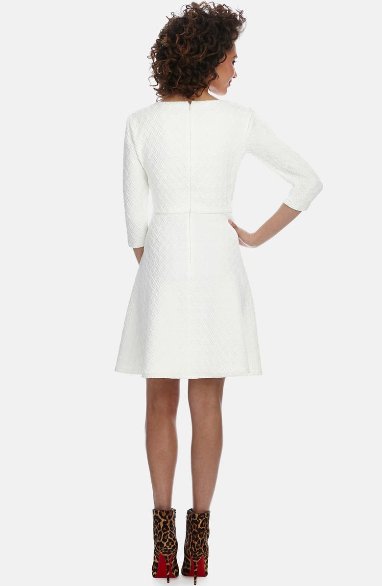 Donna Morgan Chevron Jacquard Knit Fit & Flare Dress | Nordstrom Donna Morgan Chevron Jacquard Knit Fit & Flare Dress | Nordstrom