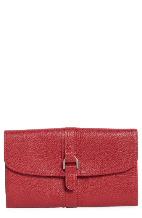 Buckle Leather Wallet