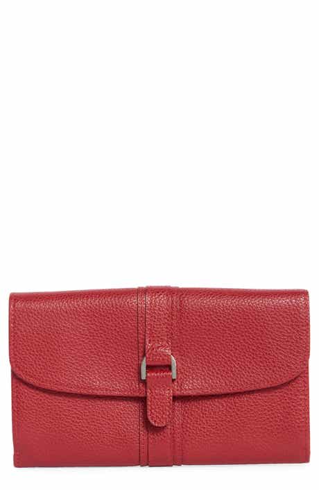 Longchamp Buckle Leather Wallet