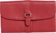 Longchamp Buckle Leather Wallet