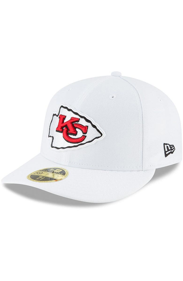 New Era Men's New Era White Kansas City Chiefs Omaha Low Profile 59FIFTY Fitted Hat, Main, color, White