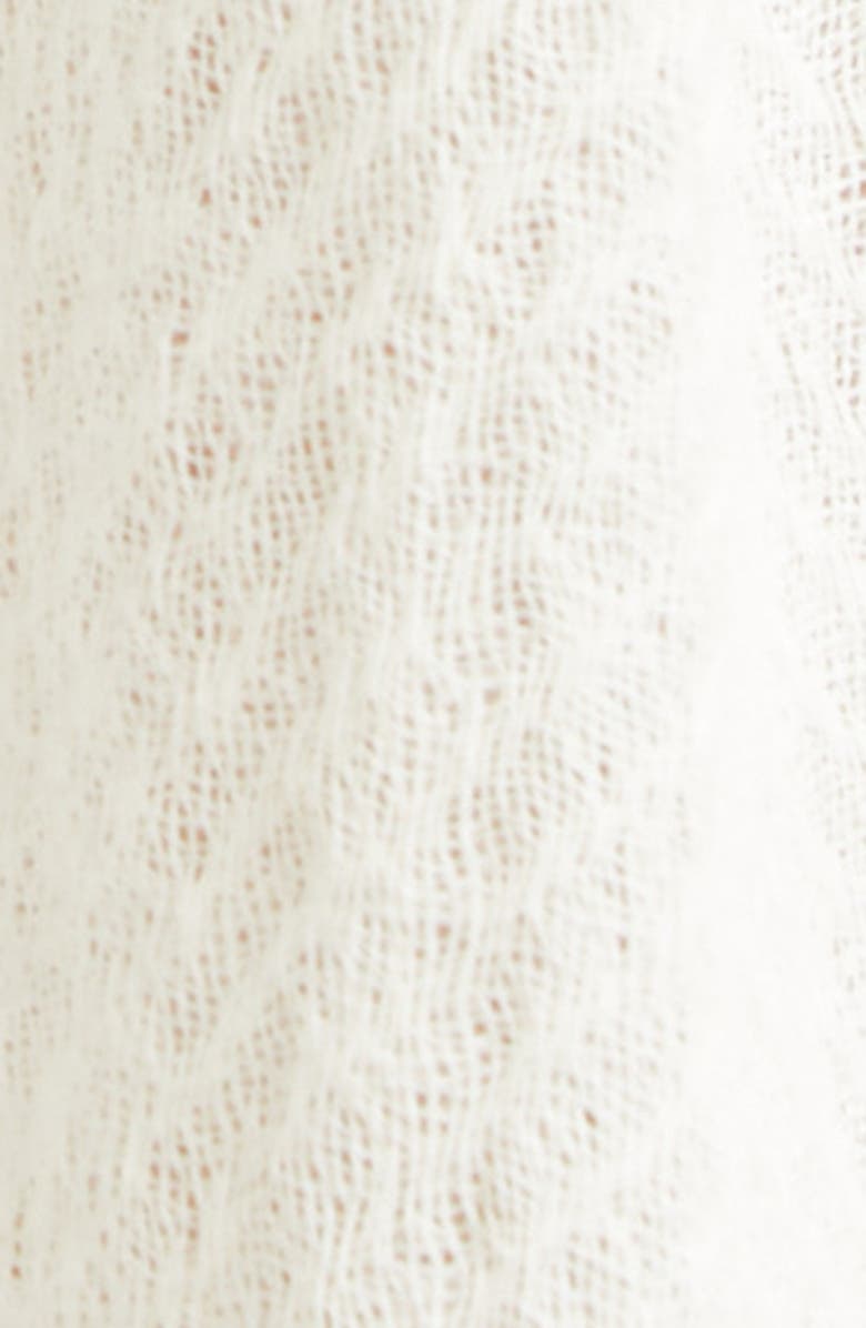 Ulla Johnson Karlyn Pintuck Wool Trapeze Top, Alternate, color, Cowrie