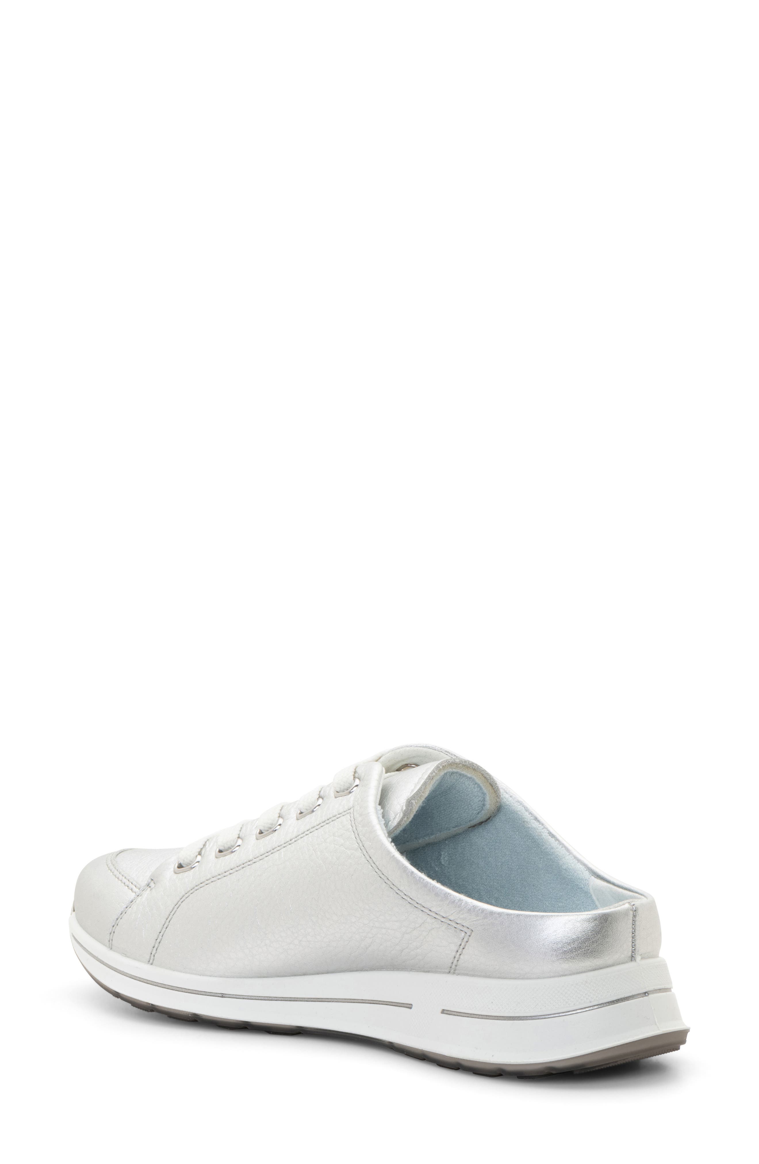 ara Orlando Sneaker, Alternate, color, Silver Metallic Leather