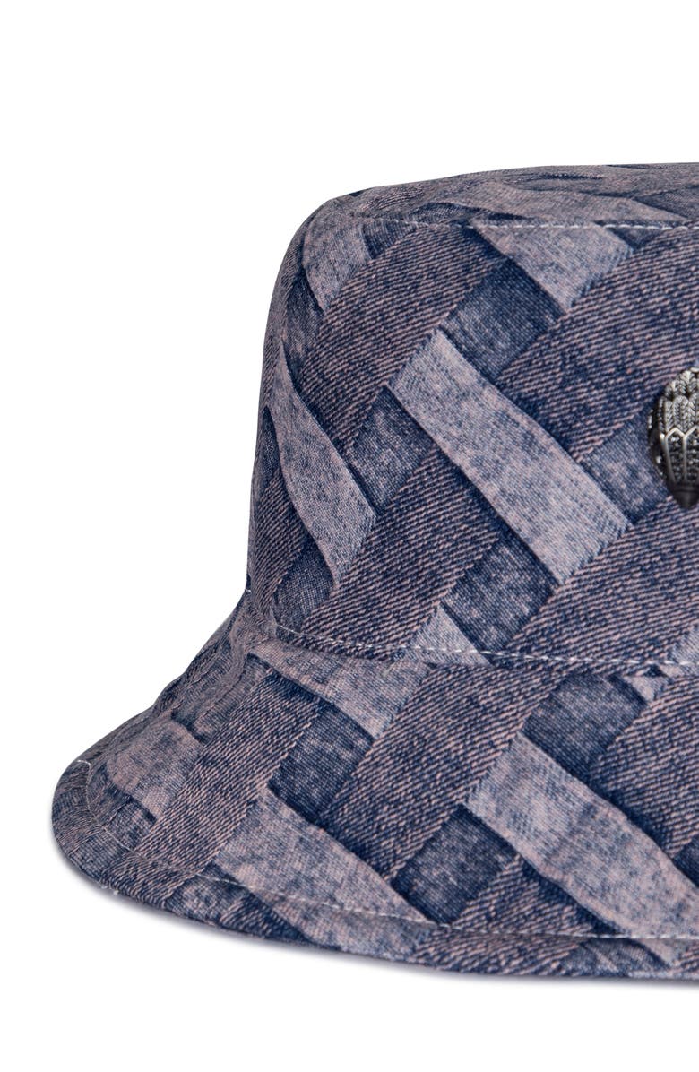 Kurt Geiger London Woven Denim Bucket Hat, Alternate, color,