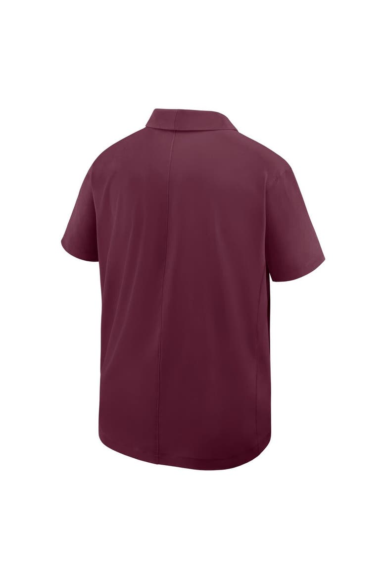 Men's Nike Maroon Virginia Tech Hokies Woven Polo, Alternate, color, Maroon
